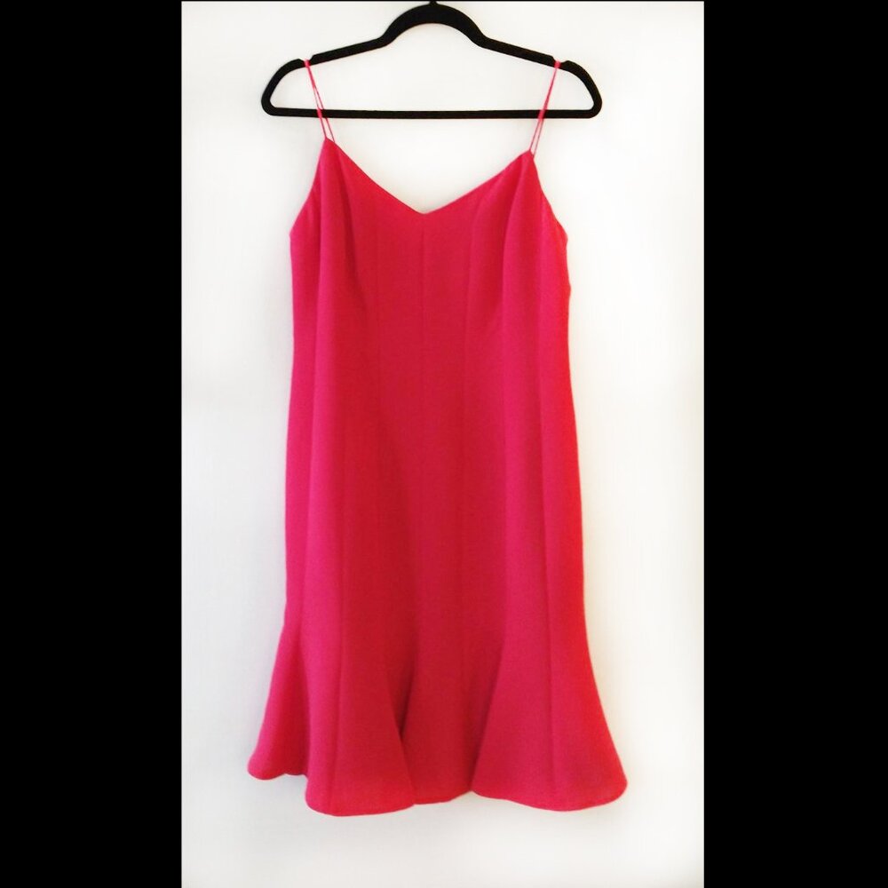 Evan Picone Coral Spaghetti Strap Shift Dress with scarf, Petite Size 10